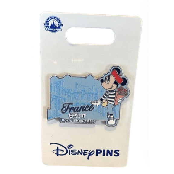 Disney Parks Epcot World Showcase France Minnie Mouse Pin New With Card