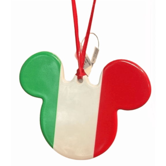 Disney Parks Epcot World Showcase Italy Mickey Icon Disc Ornament New With Tag