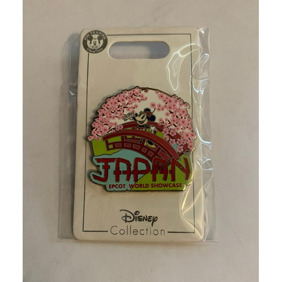 Disney Parks Epcot World Showcase Japan Minnie Blossom Pin New with Card