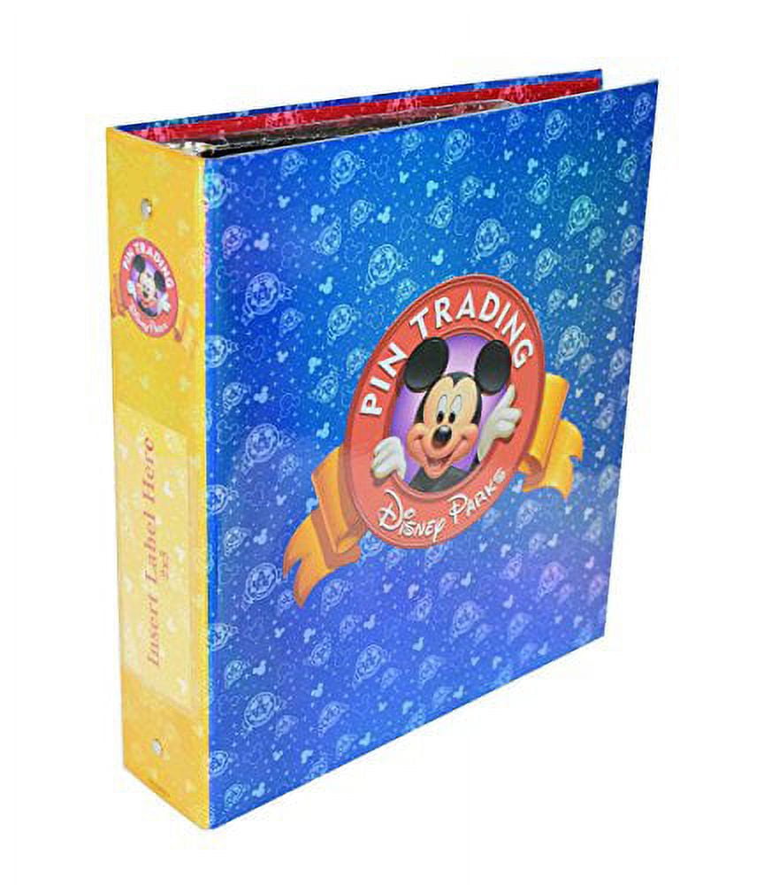 Disney Parks Exclusive Pin Trading 3-Ring Binder Album Book with Set of  Pins Pages and Dividers