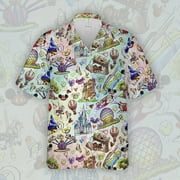 NEWCHEERS Disney Parks Food Custom Hawaii Shirt | Summer Hawaiian Shirt For Women Men | Disney World Button Up Shirts