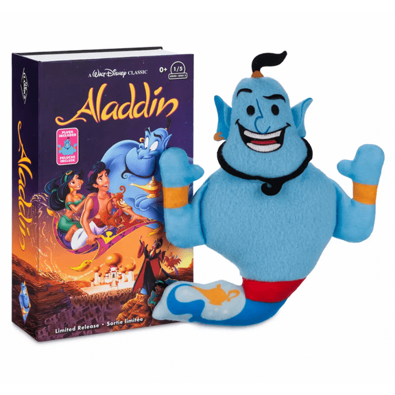 Disney Parks Genie VHS Series 2 Plush Aladdin Small 7'' New Limited