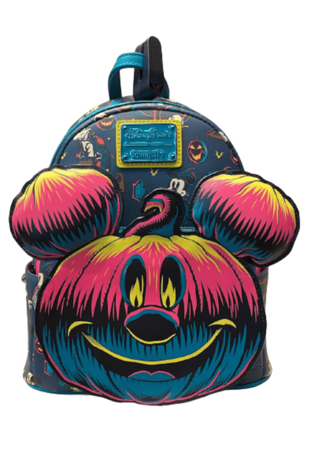 Disney Parks Halloween 2023 Mickey Pumpkin Glows in the Dark Loungefly