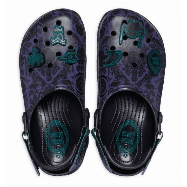 Disney Parks Halloween 2024 Haunted Mansion Wallpaper Clogs Crocs