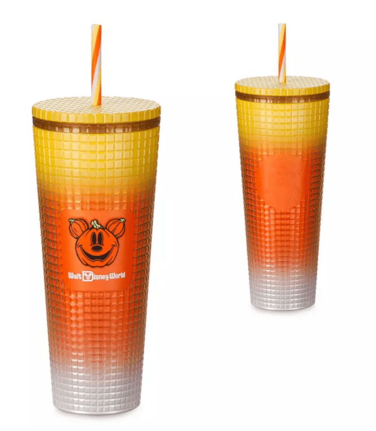 Disney Parks Halloween 2024 Mickey Candy Corn Starbucks Tumbler WDW New  With Tag