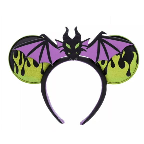 Disney Parks Halloween Maleficent Dragon Ear Headband Sleeping Beauty New W Tag