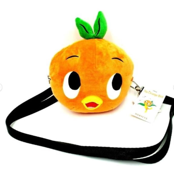 Disney Parks Harveys Orange Bird Plush Crossbody Bag New