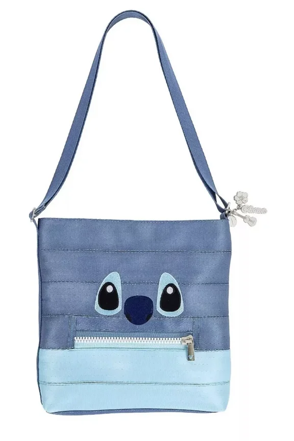 Parks Harveys Stitch Streamline Seatbelt Crossbody Tote Bag Purse