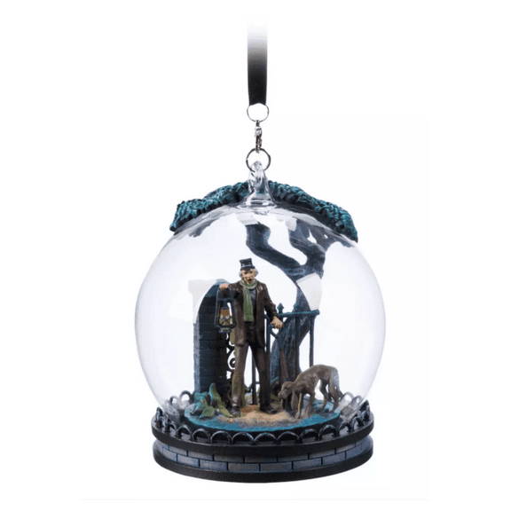 Disney Parks Haunted Mansion Caretaker and Dog Sketchbook Ornament New With Tag