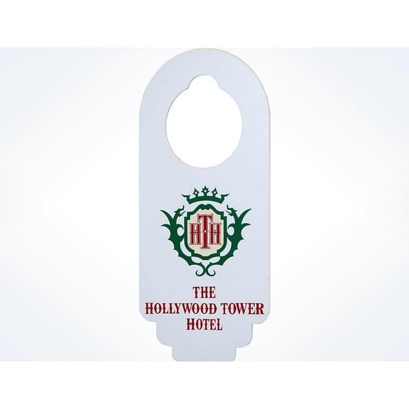 Disney Parks Hollywood Tower Hotel Logo Door Hanger New