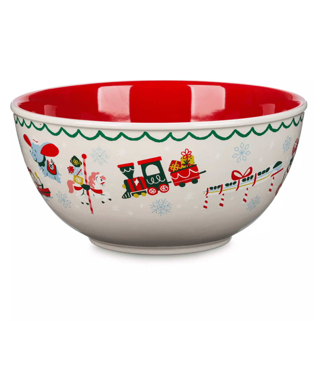 Disney Parks Icons Christmas Holiday Ceramic 128oz Bowl New