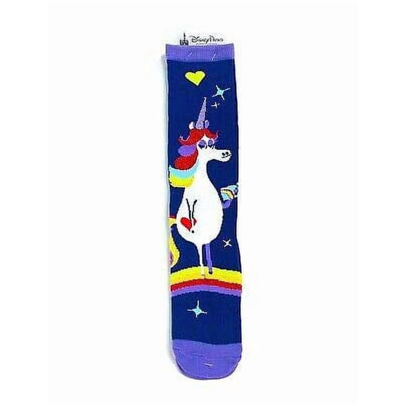 Disney Parks Inside Out Rainbow Unicorn Glitter Socks