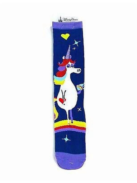 Parks Inside Out Rainbow Unicorn Glitter Socks