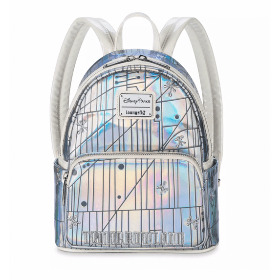 Disney Parks Iridescent Tomorrowland Mini Backpack By Loungefly New With Tags