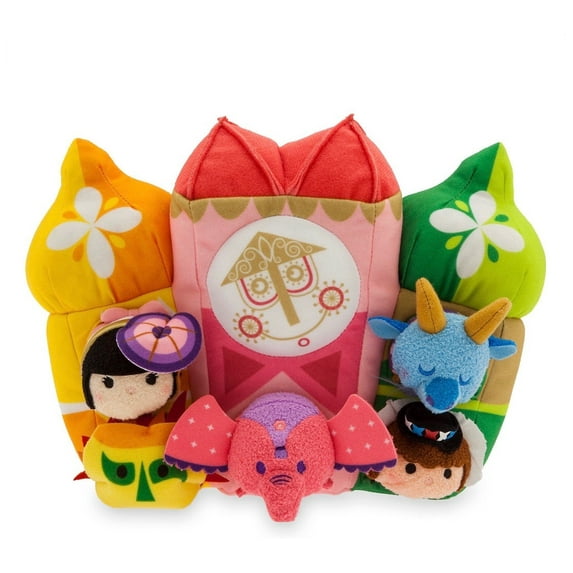 Disney Parks It's a Small World Tsum Tsum Set Plush New with Tags