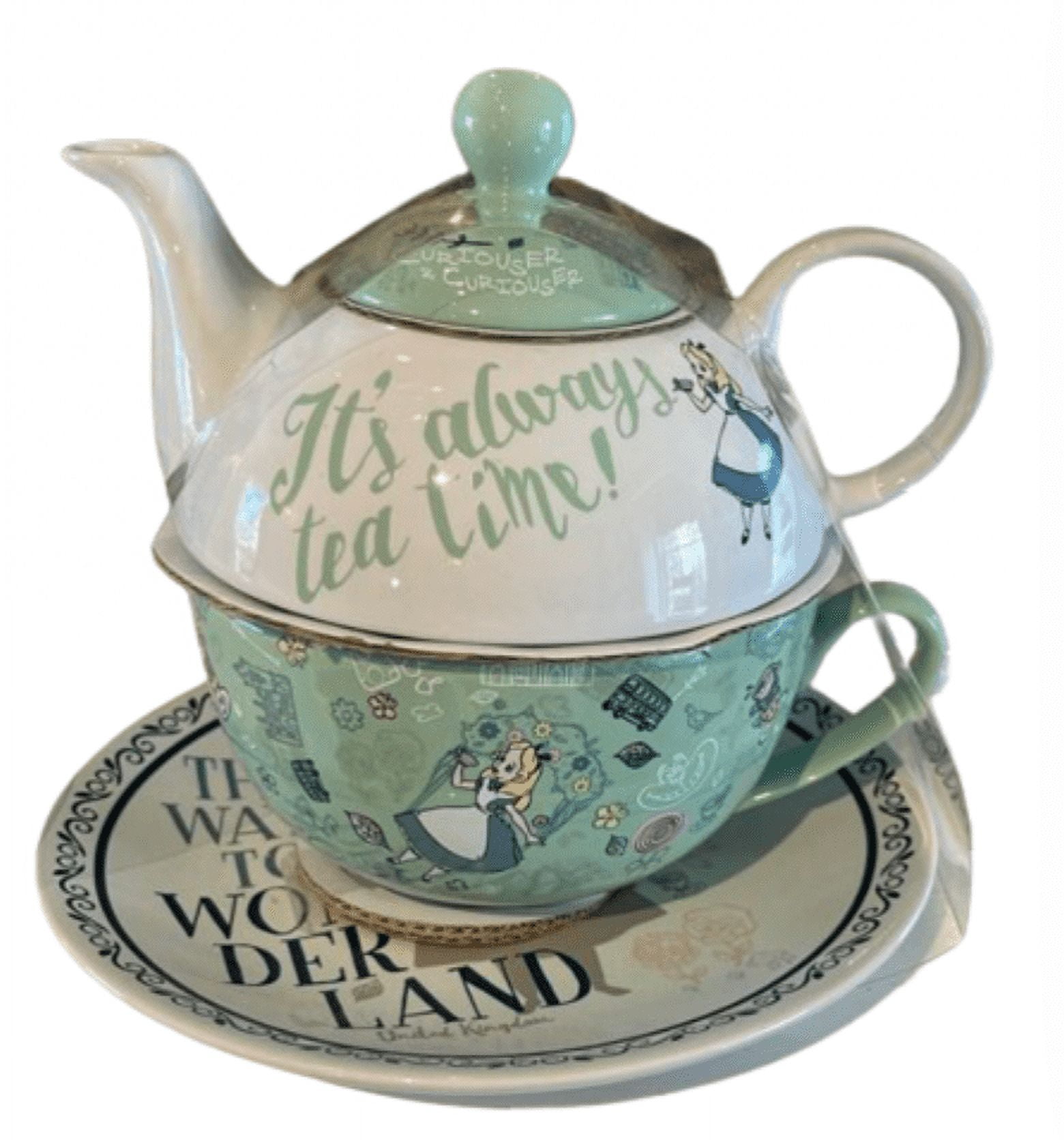 Disney Parks Epcot UK World Showcase Alice in Wonderland Tea Pot Set ...