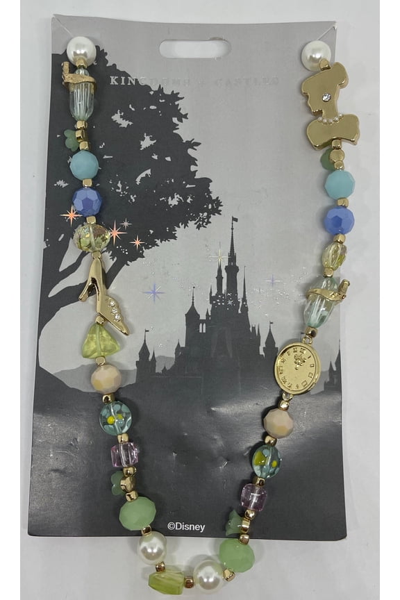 Parks Jewelry Kingdoms Castles Cinderella Necklace New with Card