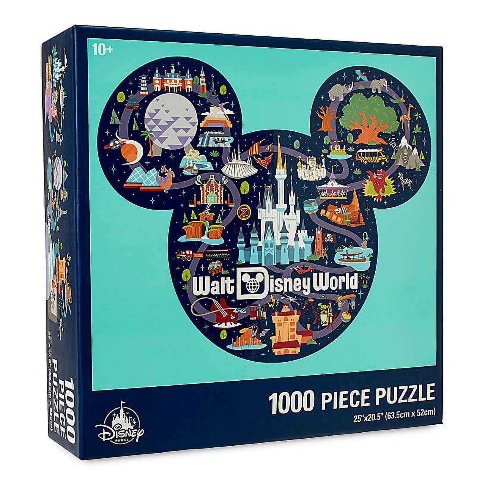 Disney Parks Life Mickey Mouse Icon Walt Disney World Map Puzzle New - image 1 of 3