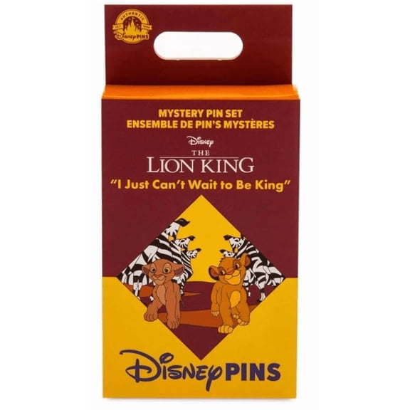 Disney Parks Lion King Can't Wait to be King Mystery Pin Blind Pack 2Pc New