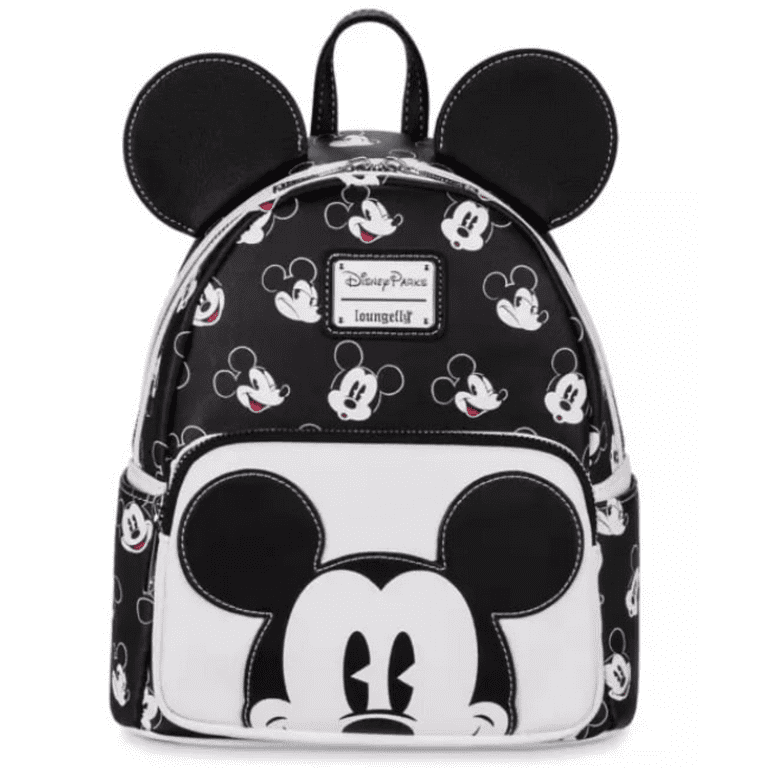 Disney Adjustable Padded Shoulder Straps Backpack Black and White