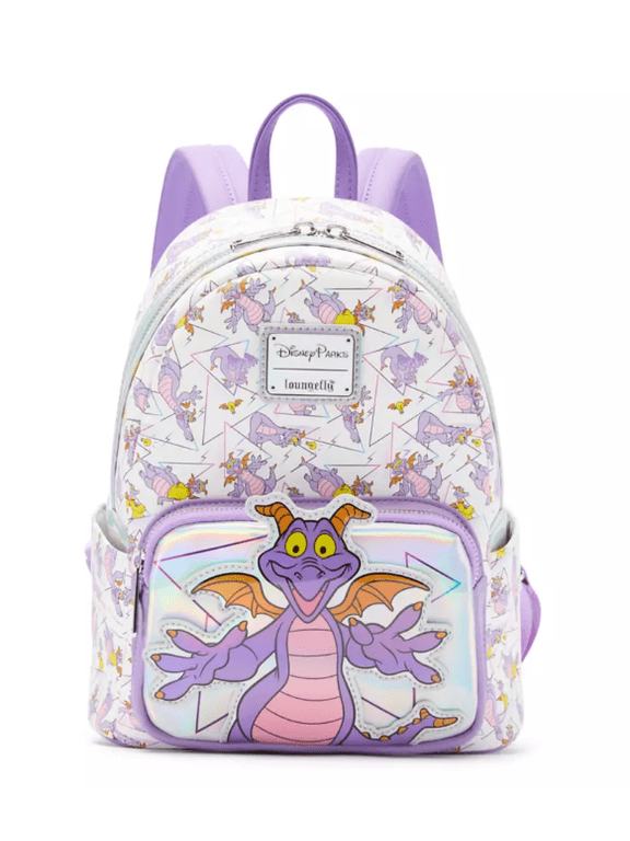 Parks Loungefly Mini Backpack - Figment Allover Print - Iridescent