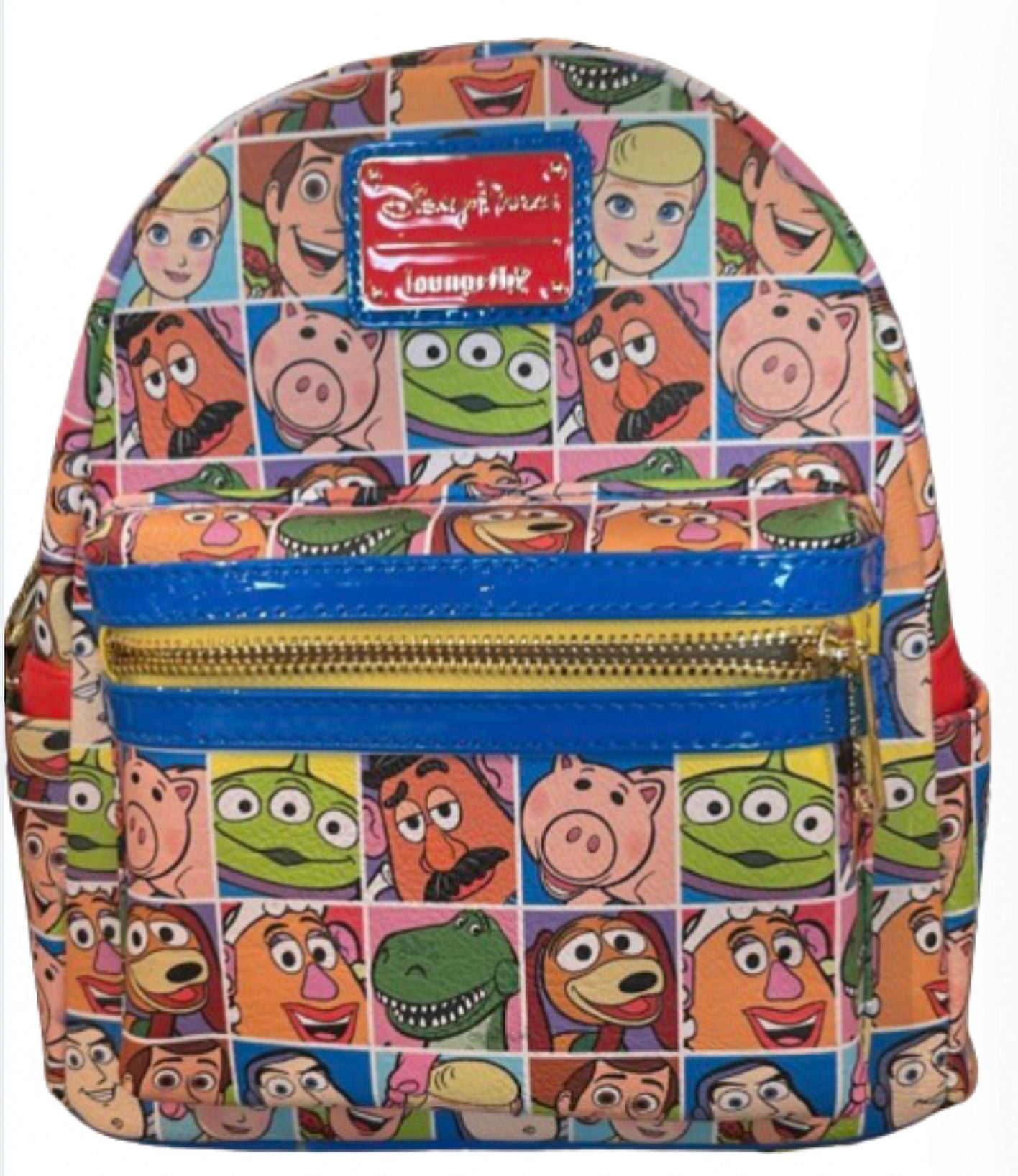 Disney Parks Loungefly Mini Backpack Toy Story Character Squares