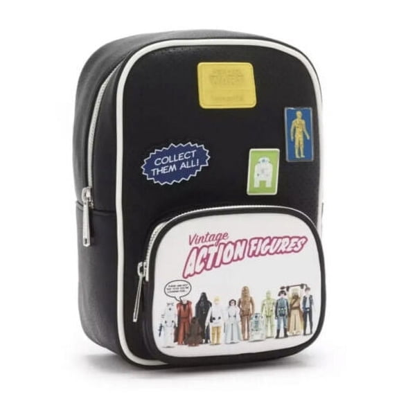 Disney Parks Loungefly Star Wars Vintage Action Figures Crossbody Backpack