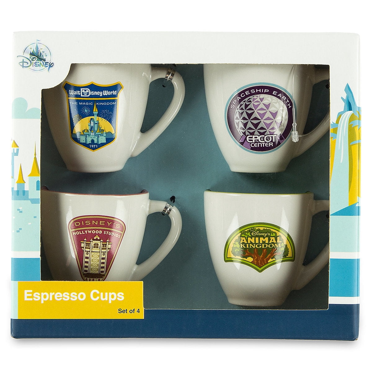 Disney Parks Magic Kingdom Epcot Hollywood Animal Coffee Espresso Cups ...