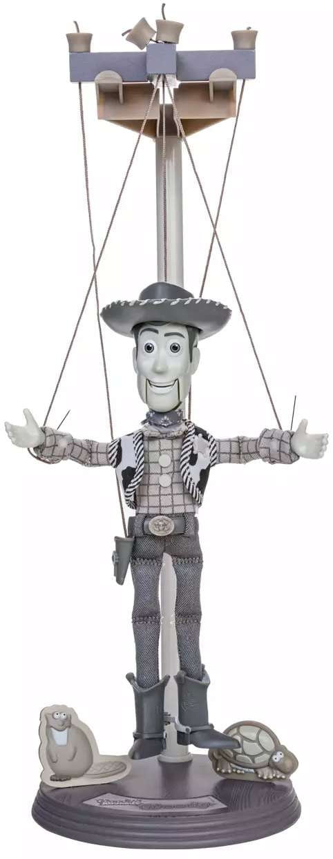 Disney Parks Toy Story Woody Marionette with Budtone TV Box and