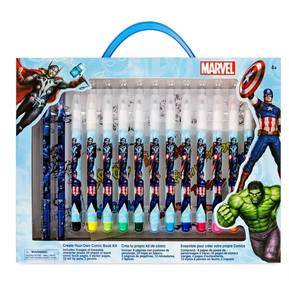 Disney Parks Marvel Comic Art Kit Create Your Own Book New With Tag