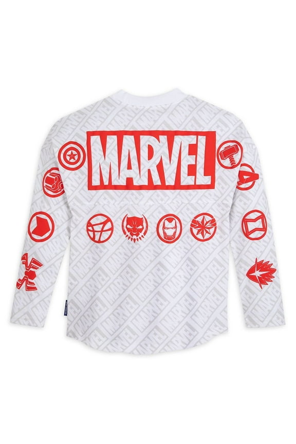 Parks Marvel Logo Spirit Jersey for Adults Size XXL Avengers Iron Man Thor Captain America Black Panther