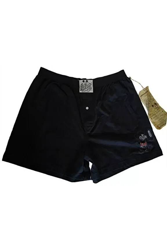 Parks Men's Mickey Mouse Classic Collection Boxer Shorts-- Small