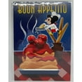thumbnail image 1 of Disney Parks Mickey Buon Appetito by Ann Shen Postcard Wonderground Gallery New, 1 of 3