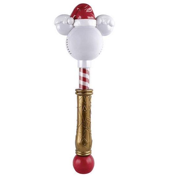 Disney Parks Mickey Christmas Holiday Light-Up Bubble Snow Wand New with Tag