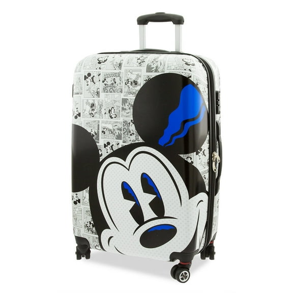 Disney Parks Mickey Comic Luggage Spinner 26inc Small New with Tags