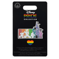 thumbnail image 1 of Disney Parks Mickey Friend Fantasyland Castle Pride Collection Pin New With Card, 1 of 2