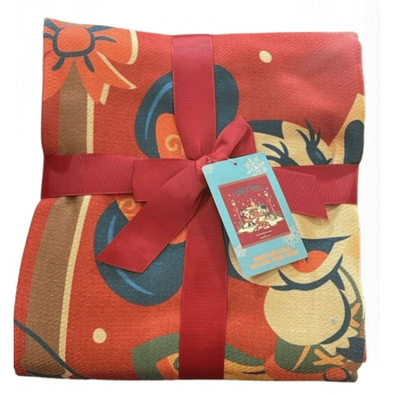 Disney Parks Mickey Minnie Epcot Germany Frohes Fest Throw Plaid Blanket New