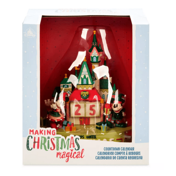 Disney Parks Mickey & Minnie Castle Christmas Countdown Calendar