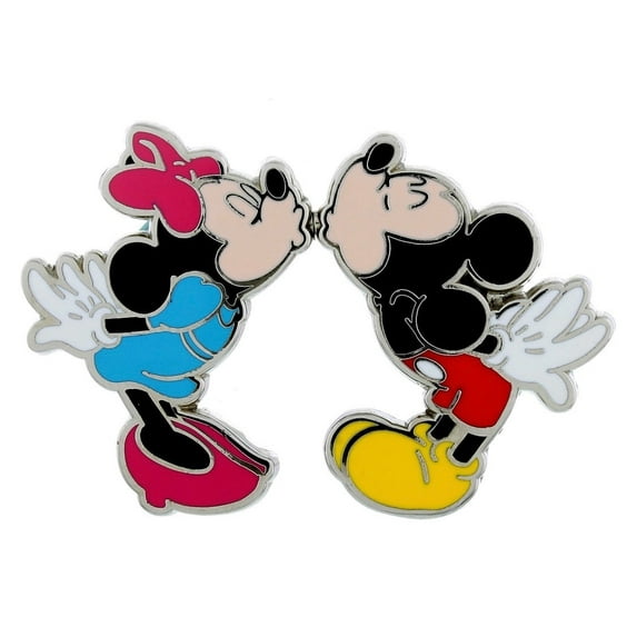 Disney Parks Mickey & Minnie Kissing Magnet Pin New