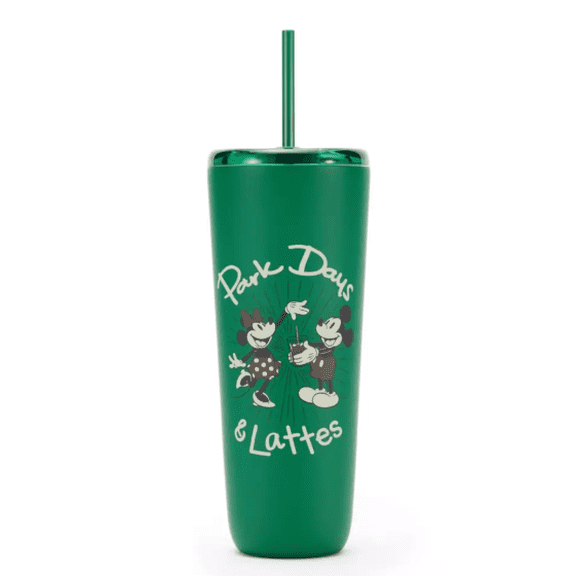 Disney Parks Mickey Minnie Mouse Starbucks Tumbler Park Days & Lattes New Tags