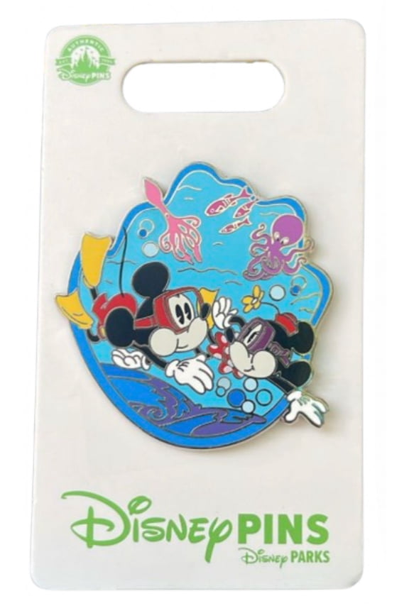 Parks Mickey & Minnies Runaway Railway Ocean Scene Pin New With Card