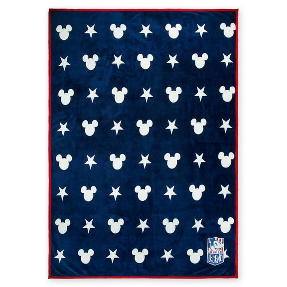 Disney Parks Mickey Mouse Americana Reversible Throw New with Tags