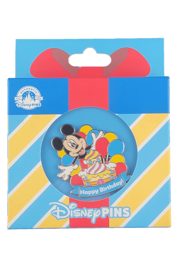 Parks Mickey Mouse Birthday Pin New With Card