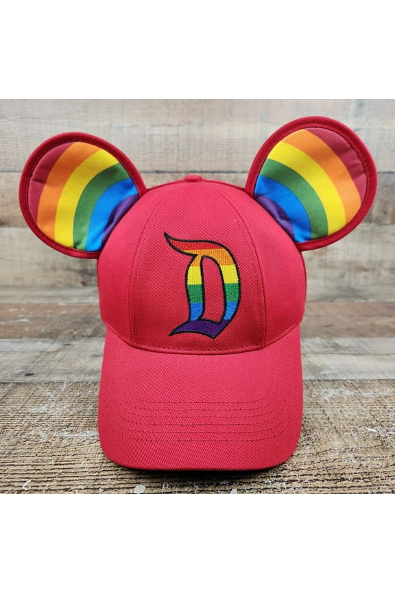 Parks Mickey Mouse Ear Hat Rainbow LGBTQ Gay Pride Cap
