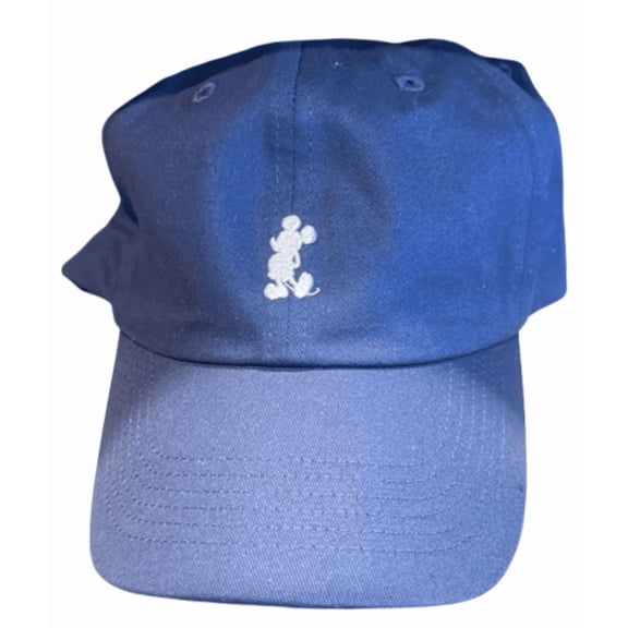 Disney Parks Mickey Mouse Embroidered Navy Blue Baseball Hat Cap New With Tag