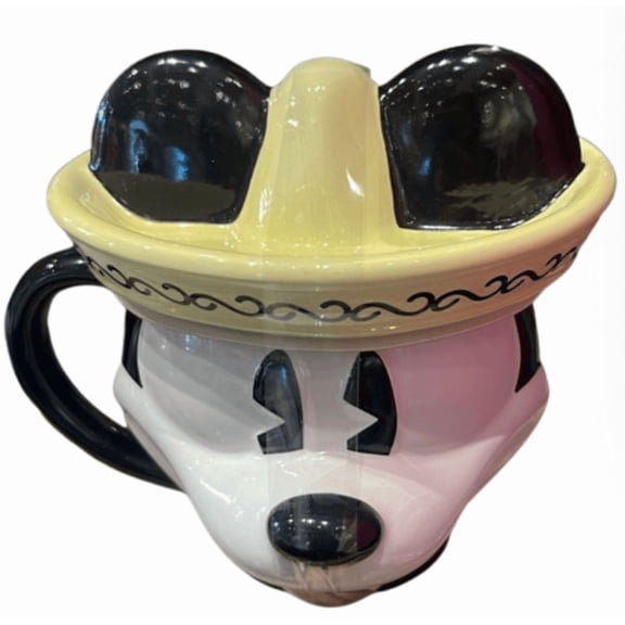 Disney Parks Mickey Mouse Epcot Mexico Coffee Mug With Lid New with Tag