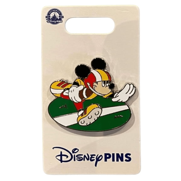 Disney Parks Mickey Mouse Football Touchdown Pin New With Card