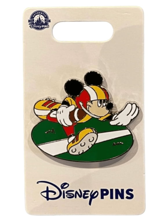 Parks Mickey Mouse Football Touchdown Pin New With Card