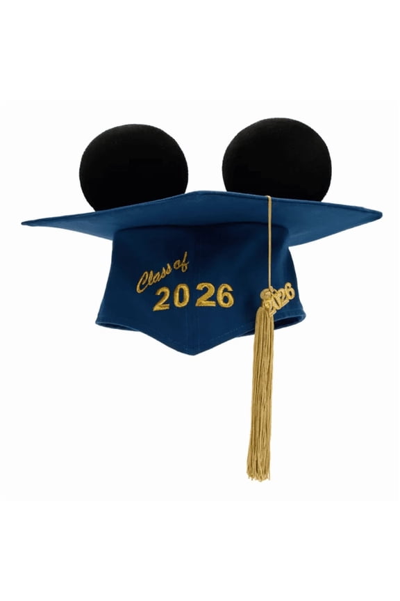 Mickey Mouse Graduation Ear Hat Class 2026 New With Tag
