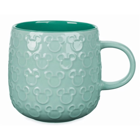 Disney Parks Mickey Mouse Icon Coffee Mug  Green New With Tag